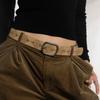 Vintage Brown Feminino Nova Moda Couro De Vaca All-match Spice Girls Simples Cinto Alto Jeans Cinto