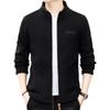 Jp2024 Moda Esportiva Casual Outono Inverno Gola Alta Cardigan Lã Quente Moletom Jaqueta Masculina Jc6056