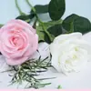 Qi Hao Arte Floral Toque Realista Hidratante Buquê de Rosas Britânicas Fotografia de Casamento Decoração de Casa Flores Artificiais em Vaso