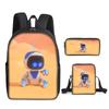 Nova Chegada Mochila Robô Cósmico Astro Bot Conjunto de Três Peças Mochila Infantil para Escola Primária Estojo
