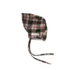 Gorro coreano para bebé Yipan Otoño e Invierno Estilo Nuevo Estilo Coreano Cuadros Lolita Infantil Pequeño Gorro de Palacio Gorro con Protección para Orejas de Bebé