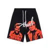 Transfronterizo en stock 26S Marca de moda americana ASAALI retrato callejero estilo rap hip-hop unisex camiseta de manga corta para verano