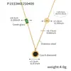 Miduoduo Letras Inglesas Europeas y Americanas Amor Números Romanos Negro y Blanco Concha Collar Pulsera Acero Inoxidable Chapado en Oro de 18K