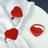 Anillo para Servilleta Día de San Valentín Hotel Anillo para Servilleta Corazón Rojo Anillo para Servilleta Flor de Rosa Creativo Día de la Madre