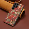 Adecuado para Funda de Teléfono Móvil Samsung Galaxy S26Ultra, Cubierta Trasera de Madera Blanda Samsung S25 con Patrón Irregular