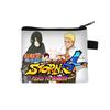 Bolsa de Naruto para niños de poliéster grande monedero de dibujos animados tarjetero estampado impermeable bolsa de almacenamiento colaboración anime