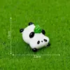 Figuritas de panda en miniatura, lindas y adorables, perfectas para crear paisajes en miniatura, jardinería, decoraciones de bricolaje y como pequeños adornos de escritorio