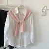 Chal de Punto de Cadena para Mujer, Chal Pequeño para Primavera y Otoño, Accesorio de Combinación de Alta Gama para Suéteres, Camisas y Bufandas