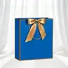 Embalagem Laço de Presente Sacola de Papel de Mão Sacola de Compras Pronta Exportação Transfronteiriça Impressão Logotipo Personalizado Fabricante Frete Grátis