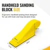 Suprimento Transfronteiriço Conjunto de Lixas Quadradas Flocked 30*90mm para Polimento de Madeira, Metal e Estatuetas com Suporte Adesivo