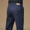 Roupas Masculinas Populares / 2026 Primavera e Outono Novas Calças Casuais Masculinas Longas de Algodão Stretch Versátil Leve Slim Reto para Negócios