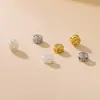 Prata Esterlina S925 Recortada Pequenas Moedas de Cobre Contas Espaçadoras Contas Planas Corda Trançada Artesanal DIY Colar de Mão com Contas Acessórios de Contas Soltas de Moeda