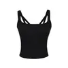 Nueva camisola de estilo americano picante para chica, con cuello cuadrado y almohadillas en el pecho, top versátil de verano para mujer, entallado y que estiliza la cintura