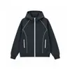 Comercio Exterior Al por Mayor Otoño e Invierno Nuevo Sudadera con Capucha para Hombre Estilo Americano Moderno Bloque de Color Cárdigan Chaqueta con Capucha Sudadera Unisex