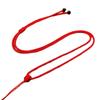 Collar de Aro con Nudo Plano para Tirar Cuerda DIY Trenzado Jade Colgante Cordón Línea Cristal Retráctil Cabestro Cuerda de Joyería Cinturón de Cuerda