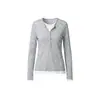 Camisa Henly Heyhenry Estilo Preppy Color Contrastante Manga Larga Camiseta Mujer Primavera y Otoño Nuevo Empalme Falso Dos Piezas Top Ajustado