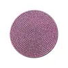 Alfombrilla Creativa para Posavasos de Coche con Incrustaciones de Diamantes, Antideslizante, Aislante Térmico para Ranura de Vaso de Agua, Alfombrilla Interior de Coche de Silicona con Pedrería