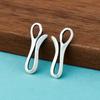 Prata Esterlina S925 Fivela de Conexão Fosca Fivela Gancho Ponto de Interrogação Pulseira Colar DIY Cabeça de Fivela de Acabamento Acessórios de Fivela