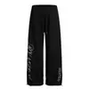 2025 Retro Americano Floral Strass Bordado Hot Girl Jazz Solto Casual Calça de Moletom Reta Marca Tendência