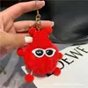 Conejo Rex Piel Bola de Carbón Pequeña Genio Ins Celebridad de Internet Bolso Lindo Colgante Adornos Colgantes Colgante para Mujer Llavero Monstruo Muñeca