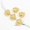 Colgante Pequeño de Ábaco con Carácter de Fortuna de Oro Real Chapado en Oro de 18 Quilates para Joyería DIY, Dijes Pequeños, Aretes, Colgantes para Orejas, Pulseras, Collares D105