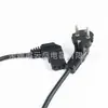 Cable de alimentación con enchufe para codo certificado por el estándar coreano, curva a la izquierda, curva a la derecha, tubo de computadora, enchufe coreano certificado por Kc, cable de alimentación