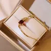 Collar Transportador Lucky Pixiu para Mujer ins No se Desvanece Lujo Ligero Moda Celebridad de Internet Cadena para Clavícula Chapado en Oro Real Cadena Corta para el Cuello