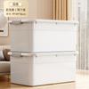 Caja de Almacenamiento para el Hogar de Gran Capacidad para Ropa, Edredones, Juguetes, Artículos Varios con Ruedas y Tapa, Caja de Almacenamiento de Plástico Engrosado