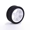 Chassi de carro pequeno Pneus de robô + Motor CC com engrenagem Conjunto Rodas Motor de Roda Outros