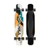 Prancha longa de 46 polegadas prancha profissional cor areia iniciante scooter de quatro rodas dupla curvada masculino e feminino escova de rua prancha de dança de rua