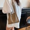 Bolsa Balde Simples para Pendular Estilo Coreano Bolsa de Mão Estilosa Estilo Coreano Novo Estilo Bolsa Tote Simples Bolsa de Ombro Transversal