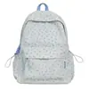 Mochila Fofa para Alunas, Mochila de Nicho Estilo Floresta de Alta Aparência, Estampa Fresca Estilo Ins, Bolsa de Ombro Pequena Leve, Mochila de Costas Dupla