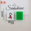 Mahjong Simulado Hecho a Mano Goteo de Aceite DIY Pegamento de Crema Accesorios de Resina Adornos para el Cabello Colgantes Pegatinas para Funda de Teléfono