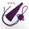 Colgante de borla con nudo chino de 6 placas, semiacabado, de tamaño pequeño, ideal para decoración del Festival de Primavera, con cordón.
