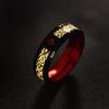 Anillo de acero de titanio patrón de dragón pieza de dragón anillo de joyería luminosa con incrustaciones de diamantes anillo de acero inoxidable fábrica de origen exclusivo transfronterizo