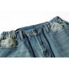 TIMACHINE Pantalones Cortos de Mezclilla para Hombre Marca de Moda Ins Verano Moda Hip-hop Sueltos Casuales Pantalones de Cinco Puntos DK089