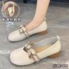 Zapatos planos de suela blanda para mujer 2024 Primavera Nueva Moda Casual Mocasines Zapatos sin cordones para Otoño