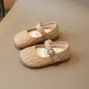Sapatos de Couro Infantis 2026 Novo Primavera e Outono Estilo Coreano Sapatos de Princesa para Meninas Sola Macia Versátil Sapatos Individuais para Bebês Meninas Tendência