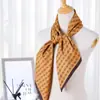 Estilo K Lenço Quadrado 90 Elegante Seda de Imitação Sarja Feminina Decorativo Lenço de Seda Feminino Toque de Seda DIY Lenço Fino de Seda