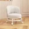 Banqueta de casa com roda universal cadeira pequena banqueta de sofá banquinho pequeno encosto rodízios banqueta móvel banco pequeno de sala