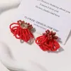 Acessórios de Brinco DIY Flor de Franja com Contas Coloridas Versáteis Vintage, Clipes Laterais, Pingentes de Sapato e Acessórios de Decoração de Sapato