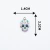 Accesorios de bricolaje Accesorios de estilo coreano Colgante individual con patrón de calavera Colgante de aleación con gotas de aceite Pulsera Colgante individual Pequeño Accesorios