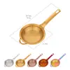 Malla de Acero Inoxidable 304 Anti-Fugas Colorida y Práctica Colgable de un Solo Mango Colador Filtro de Harina de Acero Inoxidable Gadget de Cocina