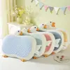 Almohada de Ganso de Dibujos Animados Esterilla Refrigerante para Panza de Gato Almohada Dormitorio Dormir Individual Espuma de Memoria Protección del Cuello Almohada de Verano para Niños