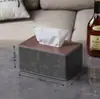 Caja de Pañuelos Lateral de Dos Compartimentos Caja de Almacenamiento al por Mayor Caja de Pañuelos para Hotel de Negocios Restaurante Se Puede Imprimir con Logo Publicitario Caja de Pañuelos de Papel