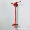 Ancoragem de Chão em Forma de T com Anel Duplo Vermelho Dispositivo de Ancoragem de Solo para Fixar Ancoragens de Solo, Perfuração de Estacas Helicoidais, Barracas, Atacado, Específico para Estufas, Espessado