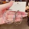 Aguja de plata 925, diseño de nicho, aretes de puesto de mercado nocturno, fuente mayorista, aretes de moda estilo coreano, aretes populares