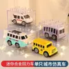 Liga de Metal Puxar para Trás Carrinho de Brinquedo Carrinho de Brinquedo Infantil Carrinho de Brinquedo para Menino Desenho Animado Graffiti Modelo de Mão Carro Ornamento