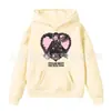 Sudadera con Capucha de Color Sólido Estampada con Letras Primavera y Otoño Ropa de Forro Polar para Niños con Bolsillo Top con Logo Fijo