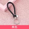 Goteo diy hecho a mano cuero cuerda tejida llavero joyería colgante regalo casero coche personalidad bolsa de material